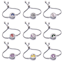 Load image into Gallery viewer, New crystal Bracelet Essential Oil Diffuser Aromatherapy Lockets Bracelet stainless steel Adjustable Aroma bracelet Christmas gi
