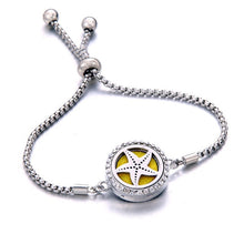 Load image into Gallery viewer, New crystal Bracelet Essential Oil Diffuser Aromatherapy Lockets Bracelet stainless steel Adjustable Aroma bracelet Christmas gi