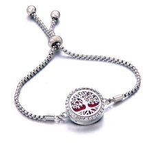 Load image into Gallery viewer, New crystal Bracelet Essential Oil Diffuser Aromatherapy Lockets Bracelet stainless steel Adjustable Aroma bracelet Christmas gi
