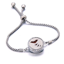 Load image into Gallery viewer, New crystal Bracelet Essential Oil Diffuser Aromatherapy Lockets Bracelet stainless steel Adjustable Aroma bracelet Christmas gi