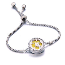 Load image into Gallery viewer, New crystal Bracelet Essential Oil Diffuser Aromatherapy Lockets Bracelet stainless steel Adjustable Aroma bracelet Christmas gi