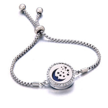 Load image into Gallery viewer, New crystal Bracelet Essential Oil Diffuser Aromatherapy Lockets Bracelet stainless steel Adjustable Aroma bracelet Christmas gi