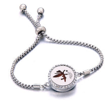 Load image into Gallery viewer, New crystal Bracelet Essential Oil Diffuser Aromatherapy Lockets Bracelet stainless steel Adjustable Aroma bracelet Christmas gi