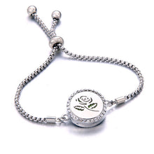 Load image into Gallery viewer, New crystal Bracelet Essential Oil Diffuser Aromatherapy Lockets Bracelet stainless steel Adjustable Aroma bracelet Christmas gi
